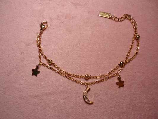 Bracciale luna-stelle